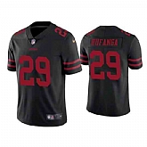 Nike Men & Women & Youth San Francisco 49ers #29 Talanoa Hufanga Black Vapor Limited Jersey,baseball caps,new era cap wholesale,wholesale hats
